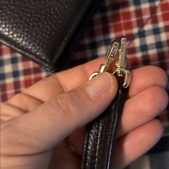 kate spade Black Leather Crossbody Wallet with Gold Hardware - Picture 8 of 10